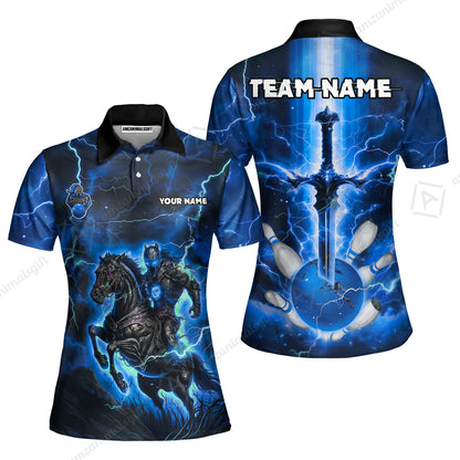 Custom Bowling Jersey Polo Shirt, Dark Knight Bowling, Custom Bowling Jersey Team Shirt For Players With Name & Team Name