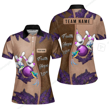 Custom Christian Faith Bowling Jersey Polo Shirt, Custom Christian Faith Bowling Jersey Team Shirt For Players With Name & Team Name