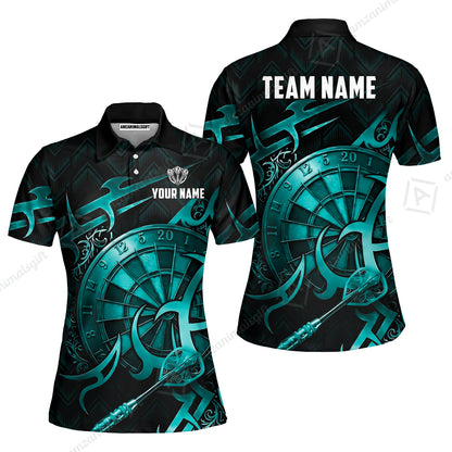 Custom Darts Jersey Polo Shirt, Tribal Darts & Mechanical Inferno, Custom Dart Jersey Team Shirt For Players With Name & Team Name