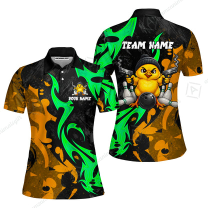 Custom Bowling Jersey Polo Shirt, Baby Gangsters, Custom Bowling Jersey Team Shirt For Players With Name and Team Name