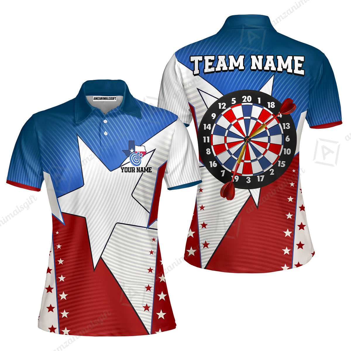 Custom Texas Darts Men Polo Shirt, Personalized Darts For Team Polo Shirt For Men, Perfect Gift For Darts Lovers, Darts Players