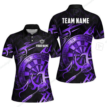 Custom Darts Jersey Polo Shirt, Tribal Darts & Mechanical Inferno, Custom Dart Jersey Team Shirt For Players With Name & Team Name