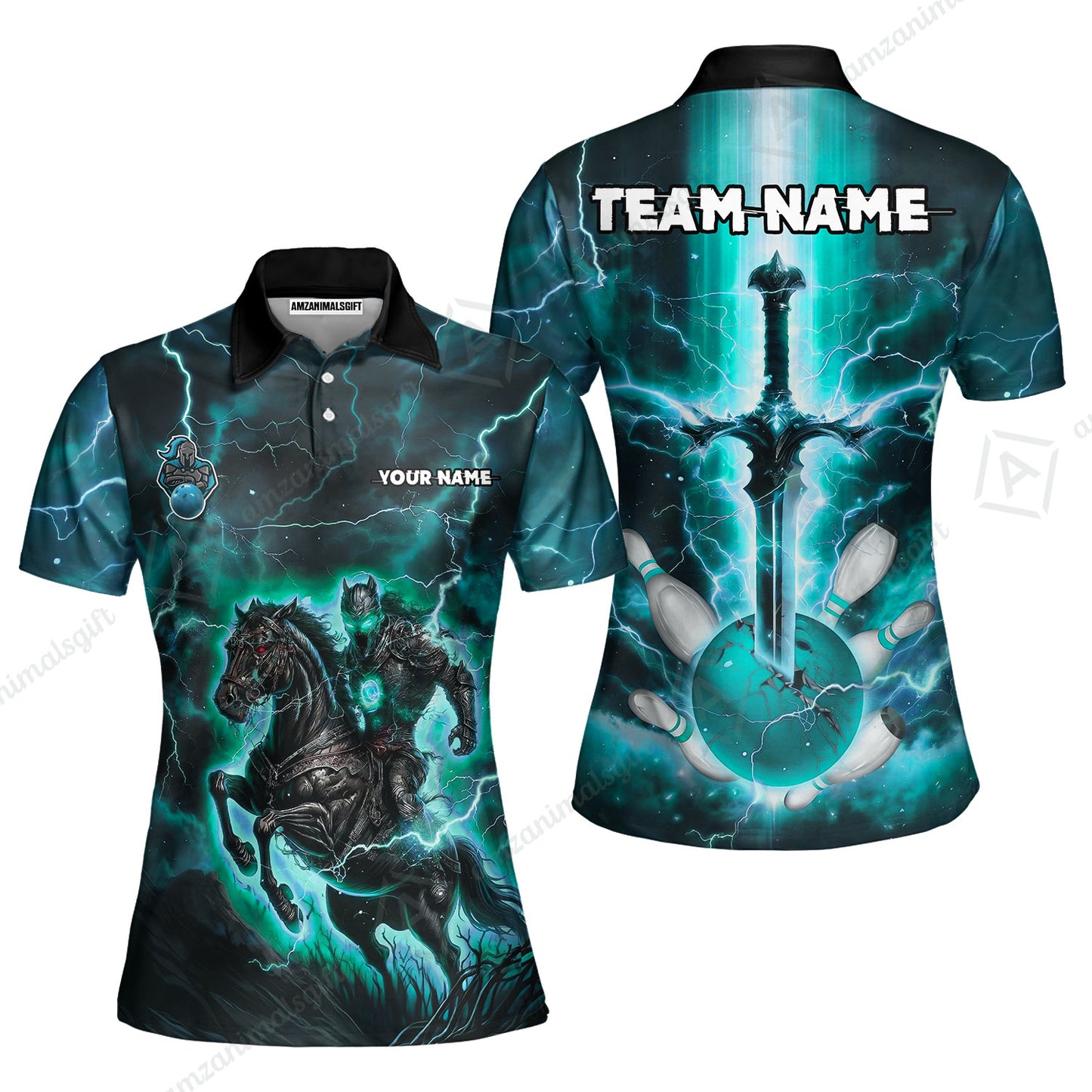 Custom Bowling Jersey Polo Shirt, Dark Knight Bowling, Custom Bowling Jersey Team Shirt For Players With Name & Team Name