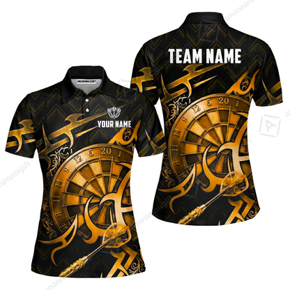 Custom Darts Jersey Polo Shirt, Tribal Darts & Mechanical Inferno, Custom Dart Jersey Team Shirt For Players With Name & Team Name