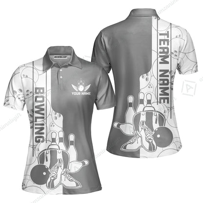 Custom Bowling Team Jersey Bowling Shoes Polo Shirts, Bowling Team Uniforms, Personalized Name And Team Name