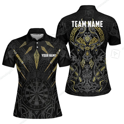 Custom Darts Team Jersey, Personalized Viking Darts Polo Shirt For Players With Name & Team Name