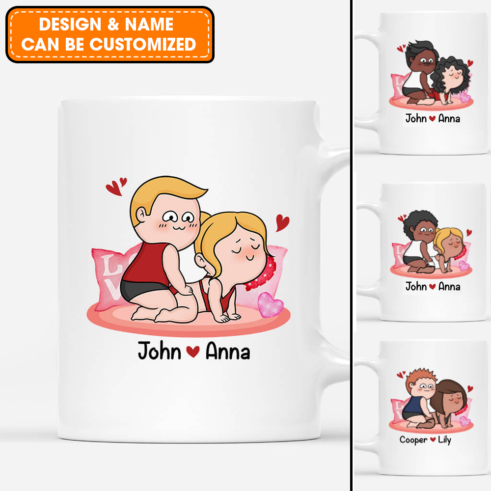 Personalized Couple Mug - Customized I Promise To Always Be By Your Side Or Under You Or On Top, Best Valentine Gift For Couple