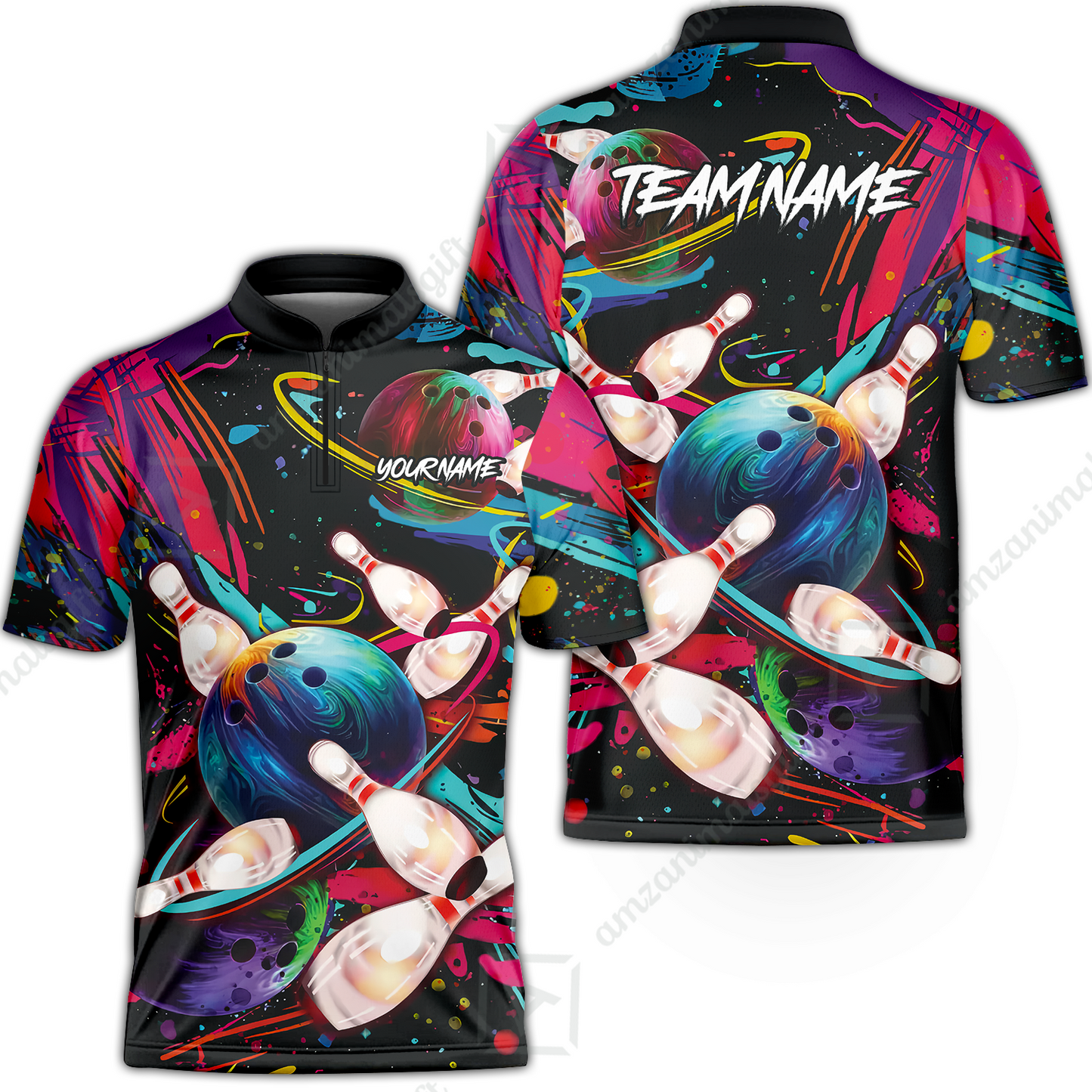 Customized Bowling Jersey, Colorful Bowling, Uniform Bowling - Personalized Name And Team Name
