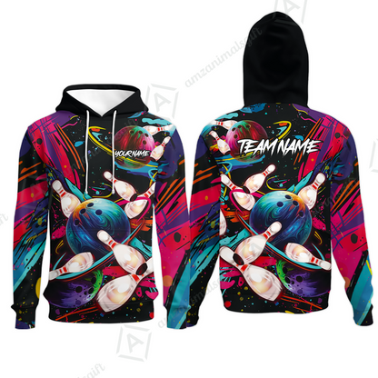 Customized Bowling Jersey, Colorful Bowling, Uniform Bowling - Personalized Name And Team Name