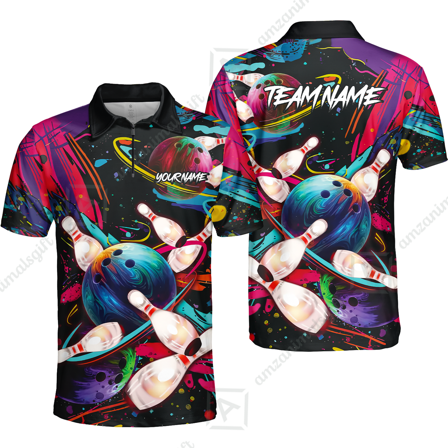 Customized Bowling Jersey, Colorful Bowling, Uniform Bowling - Personalized Name And Team Name