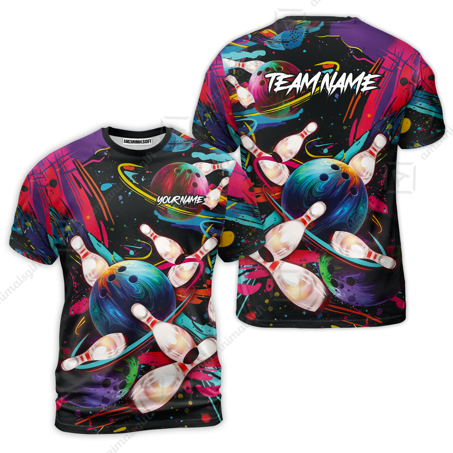 Customized Bowling Jersey, Colorful Bowling, Uniform Bowling - Personalized Name And Team Name