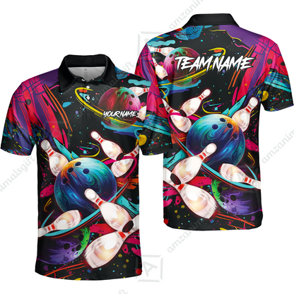 Customized Bowling Jersey, Colorful Bowling, Uniform Bowling - Personalized Name And Team Name