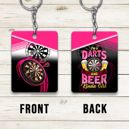 I'm A Darts And Beer Kinda Girl For Darts Players - Christmas Gift For Darts Lovers, Beer Lovers, Family, Friends