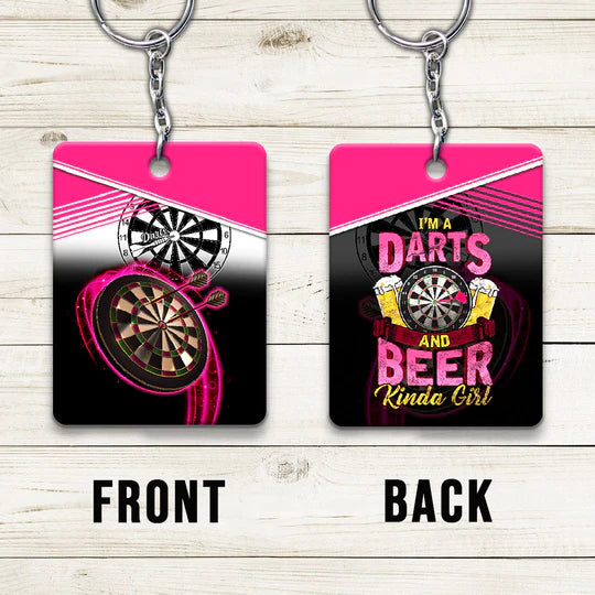 I'm A Darts And Beer Kinda Girl For Darts Players - Christmas Gift For Darts Lovers, Beer Lovers, Family, Friends