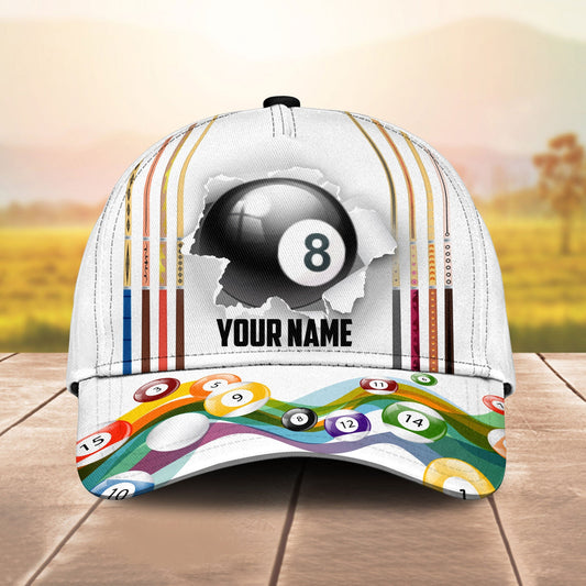 Customized Billiard Cap, Billiard Pool Lover 8 Ball Hats, Best Billiard Pool Hat For Billiard Players