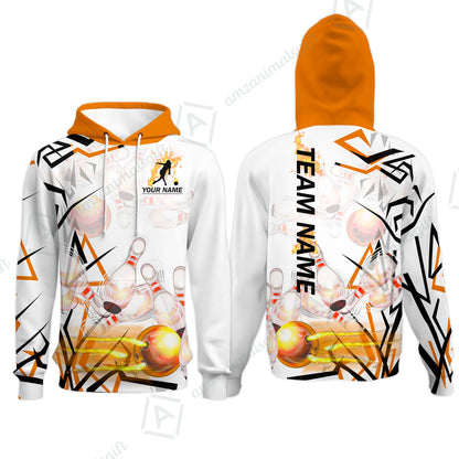 Custom Bowling Team Jerseys Polo Shirts, Personalized 3D Trendy Style Bowling uniforms - Personalized Name And Team Name