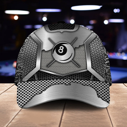 Customized Billiard Cap, Billiard Pool Classic 3D Over Printed Hats, Best Billiard Pool Hat For Billiard Players