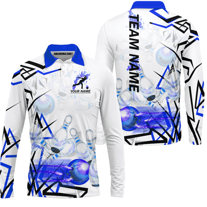 Custom Bowling Team Jerseys Polo Shirts, Personalized 3D Trendy Style Bowling uniforms - Personalized Name And Team Name