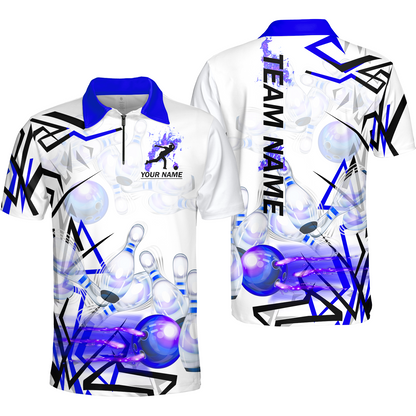 Custom Bowling Team Jerseys Polo Shirts, Personalized 3D Trendy Style Bowling uniforms - Personalized Name And Team Name