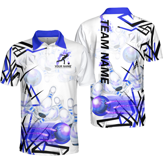 Custom Bowling Team Jerseys Polo Shirts, Personalized 3D Trendy Style Bowling uniforms - Personalized Name And Team Name