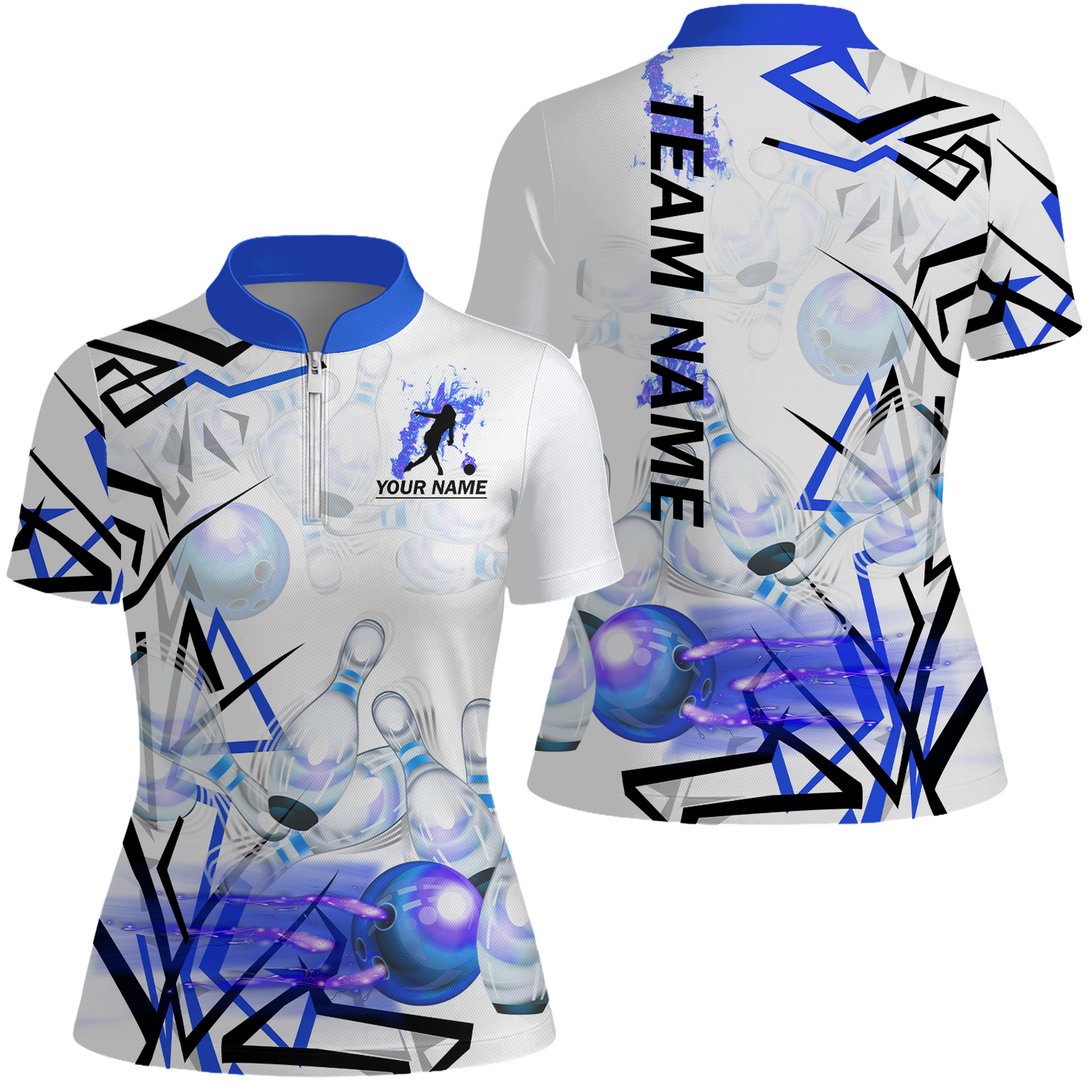 Custom Bowling Team Jerseys Polo Shirts, Personalized 3D Trendy Style Bowling uniforms - Personalized Name And Team Name