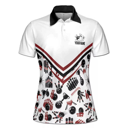 Custom Bowling Strike Bowling Pattern Team Unisex Polo Shirts, Customize your very own unique bowling uniforms jersey designs