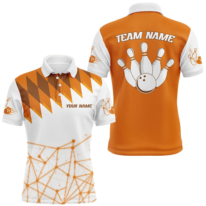 Custom Bowling Team Jerseys Polo Shirts, Bowling uniforms, Custom Bowling Polo Shirt With Personalized Name And Team Name