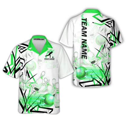 Custom Bowling Team Jerseys Polo Shirts, Personalized 3D Trendy Style Bowling uniforms - Personalized Name And Team Name