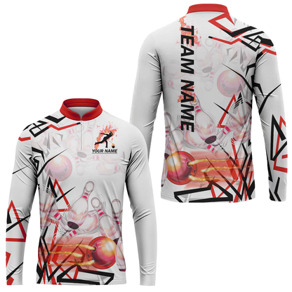 Custom Bowling Team Jerseys Polo Shirts, Personalized 3D Trendy Style Bowling uniforms - Personalized Name And Team Name