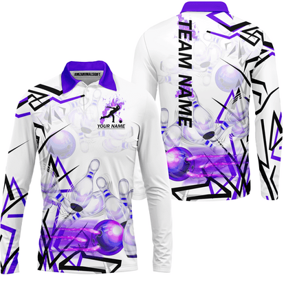 Custom Bowling Team Jerseys Polo Shirts, Personalized 3D Trendy Style Bowling uniforms - Personalized Name And Team Name