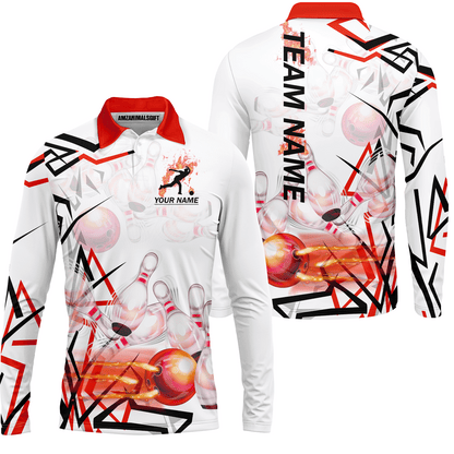 Custom Bowling Team Jerseys Polo Shirts, Personalized 3D Trendy Style Bowling uniforms - Personalized Name And Team Name
