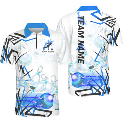 Custom Bowling Team Jerseys Polo Shirts, Personalized 3D Trendy Style Bowling uniforms - Personalized Name And Team Name