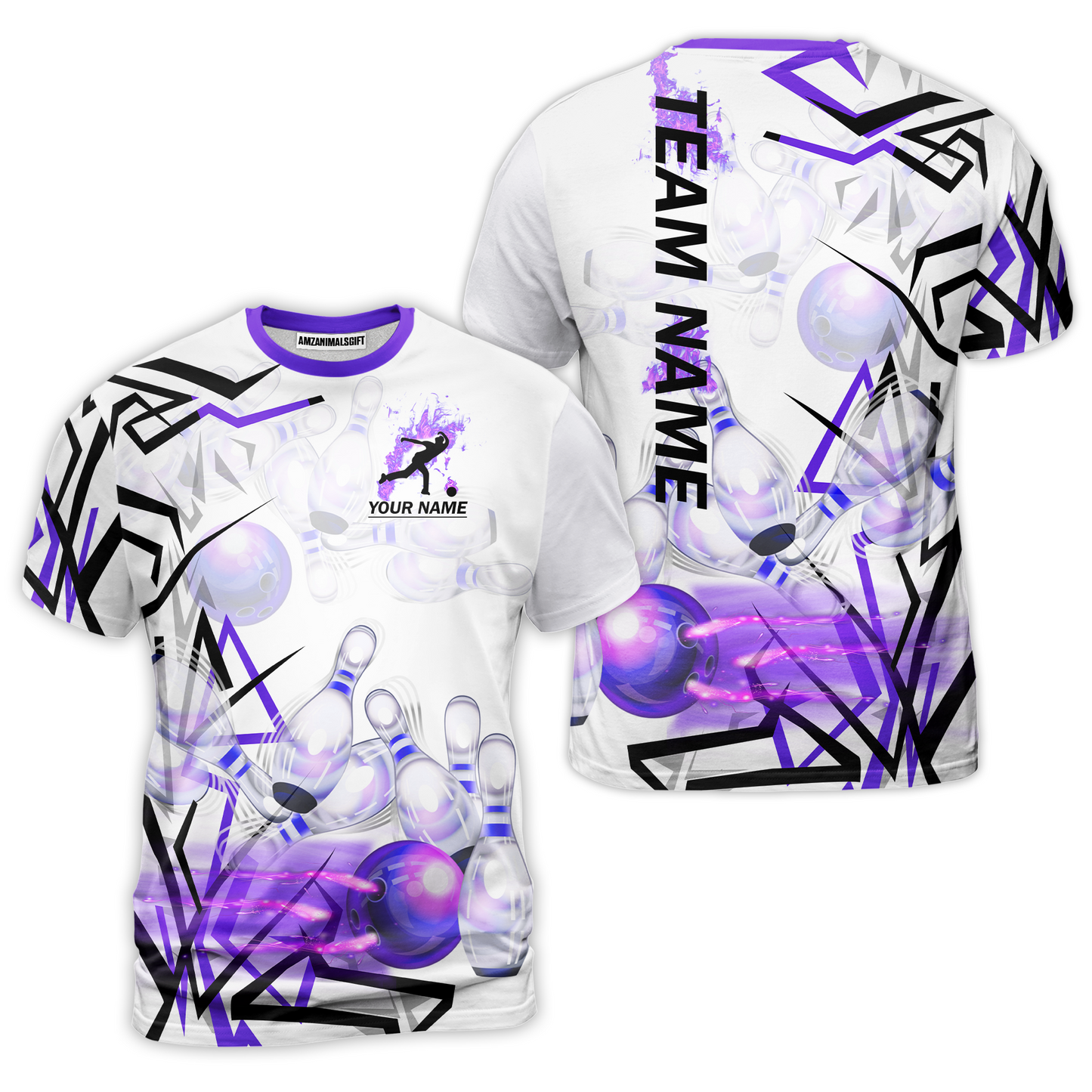 Custom Bowling Team Jerseys Polo Shirts, Personalized 3D Trendy Style Bowling uniforms - Personalized Name And Team Name