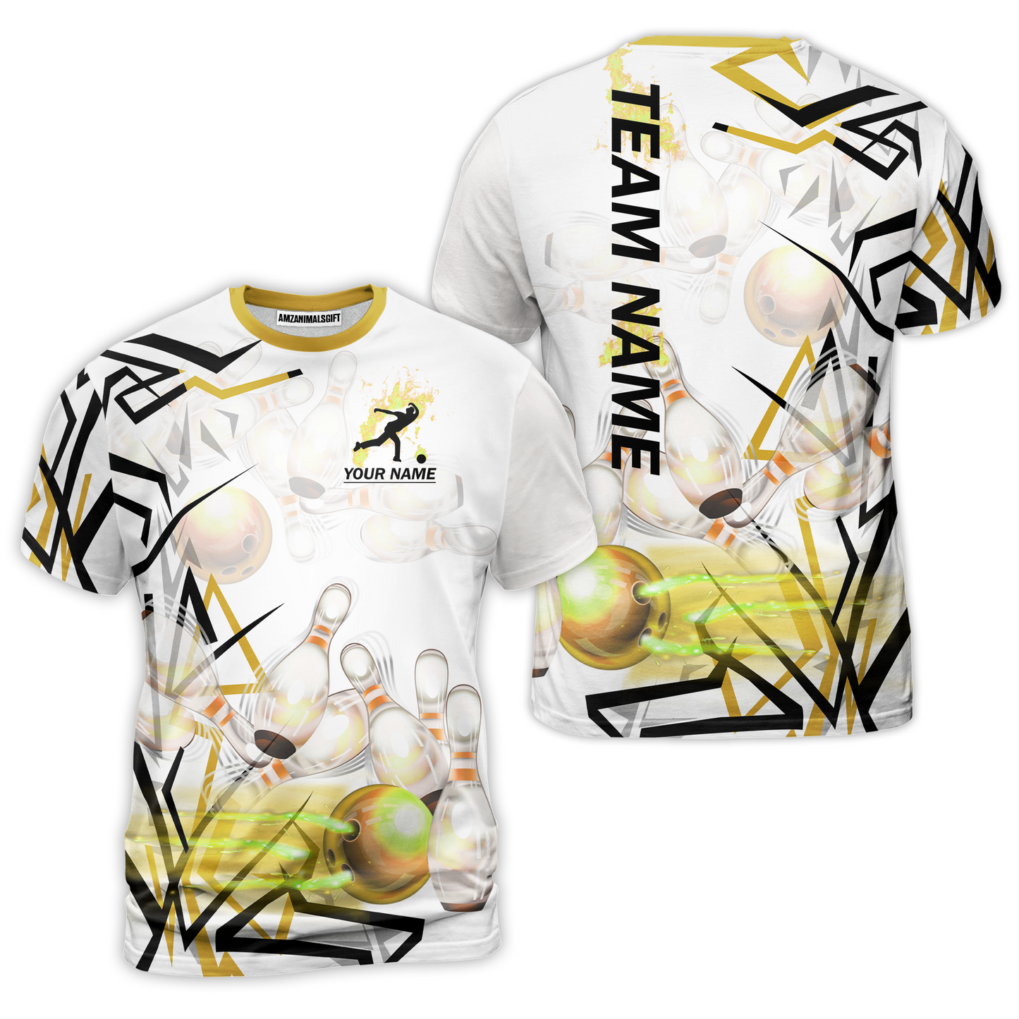 Custom Bowling Team Jerseys Polo Shirts, Personalized 3D Trendy Style Bowling uniforms - Personalized Name And Team Name
