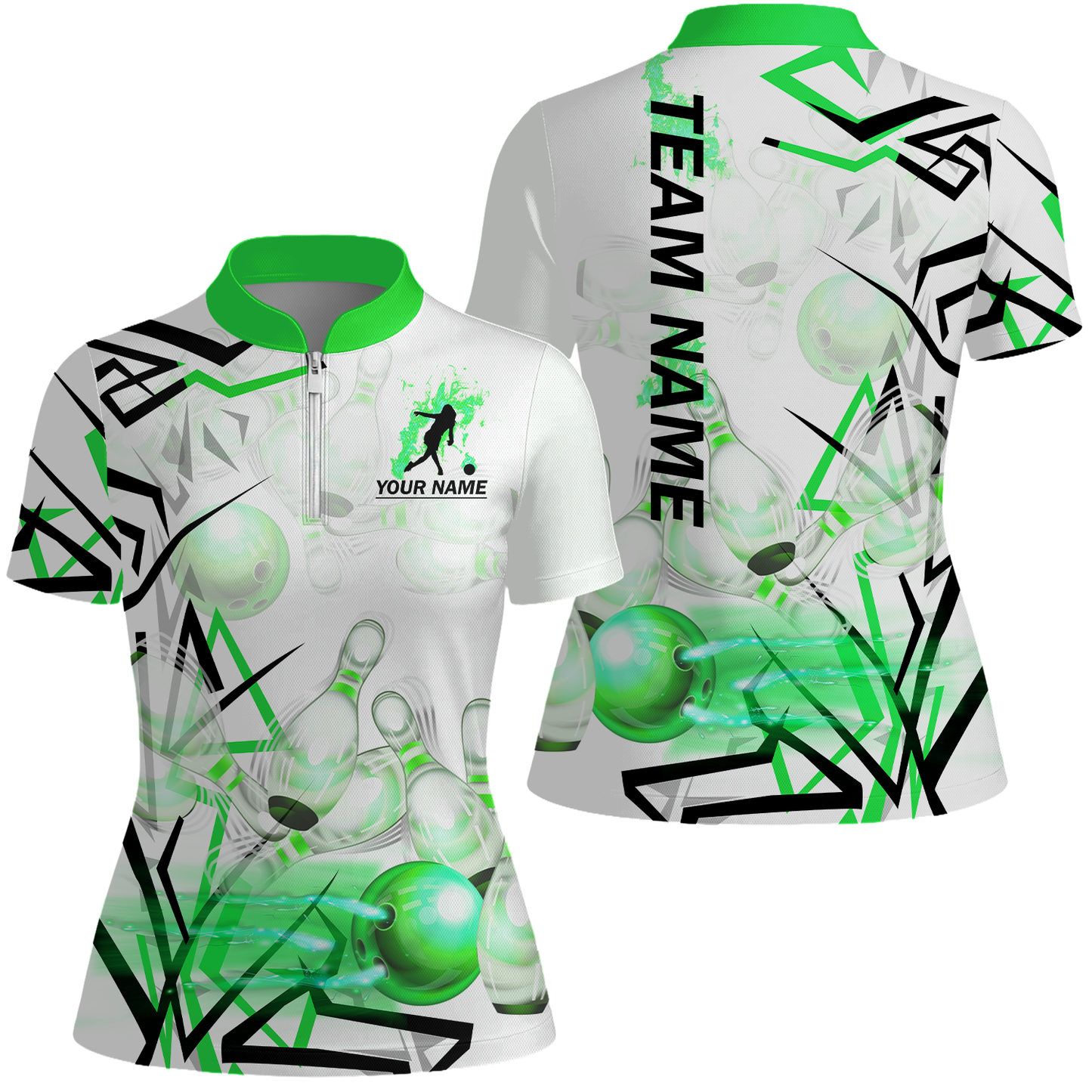 Custom Bowling Team Jerseys Polo Shirts, Personalized 3D Trendy Style Bowling uniforms - Personalized Name And Team Name