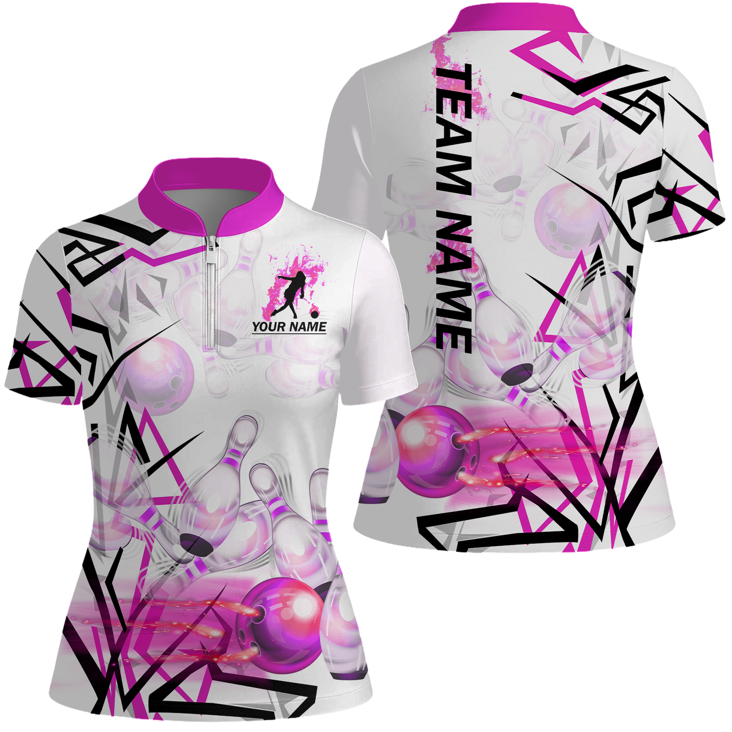 Custom Bowling Team Jerseys Polo Shirts, Personalized 3D Trendy Style Bowling uniforms - Personalized Name And Team Name