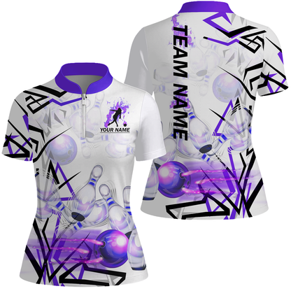 Custom Bowling Team Jerseys Polo Shirts, Personalized 3D Trendy Style Bowling uniforms - Personalized Name And Team Name