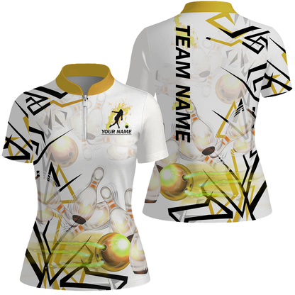 Custom Bowling Team Jerseys Polo Shirts, Personalized 3D Trendy Style Bowling uniforms - Personalized Name And Team Name