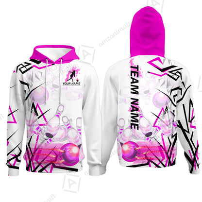 Custom Bowling Team Jerseys Polo Shirts, Personalized 3D Trendy Style Bowling uniforms - Personalized Name And Team Name