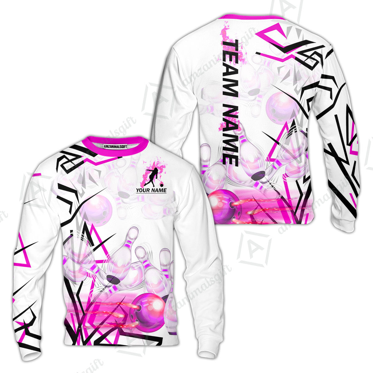 Custom Bowling Team Jerseys Polo Shirts, Personalized 3D Trendy Style Bowling uniforms - Personalized Name And Team Name