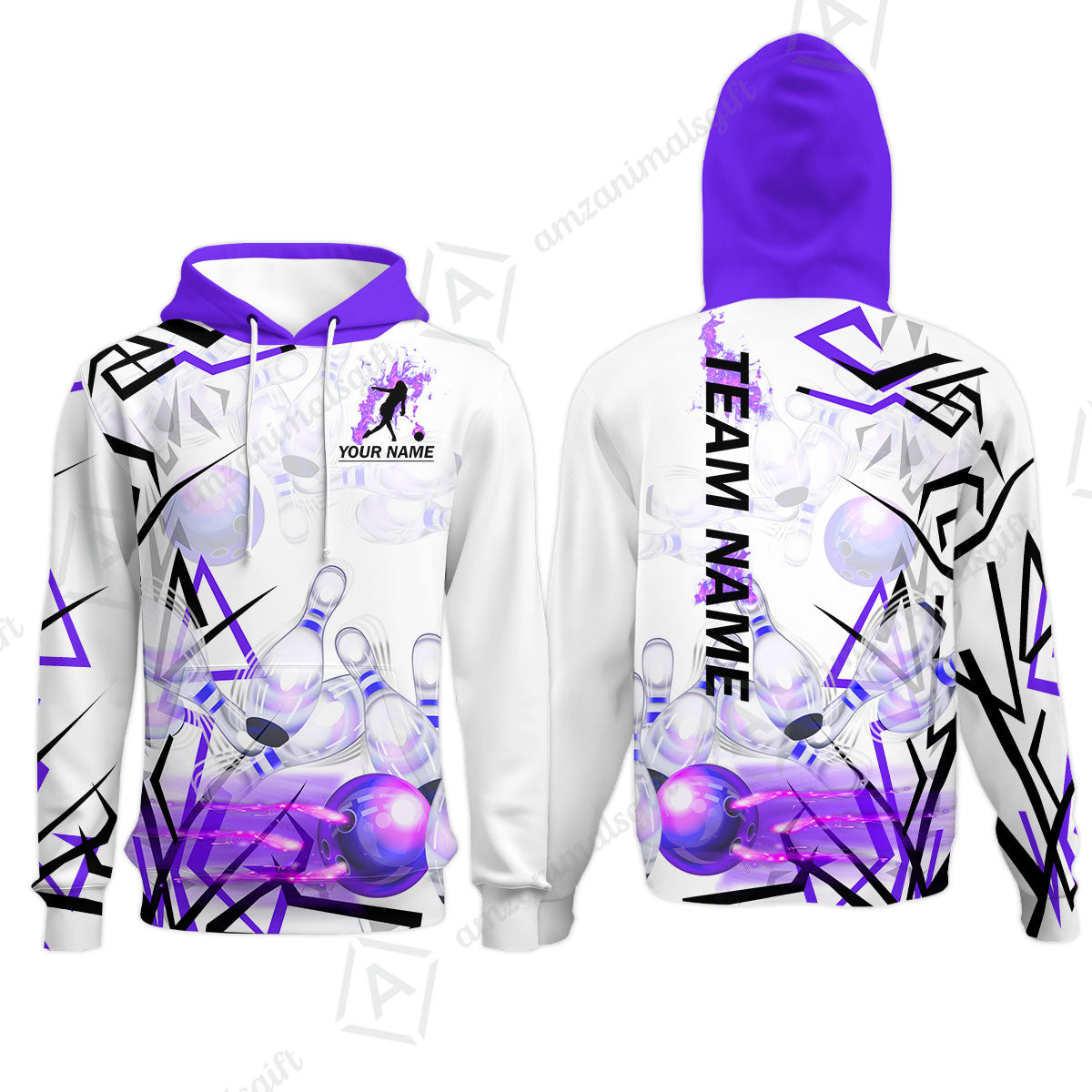 Custom Bowling Team Jerseys Polo Shirts, Personalized 3D Trendy Style Bowling uniforms - Personalized Name And Team Name