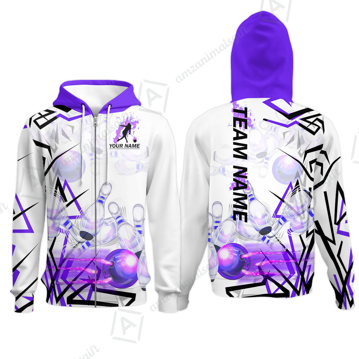 Custom Bowling Team Jerseys Polo Shirts, Personalized 3D Trendy Style Bowling uniforms - Personalized Name And Team Name