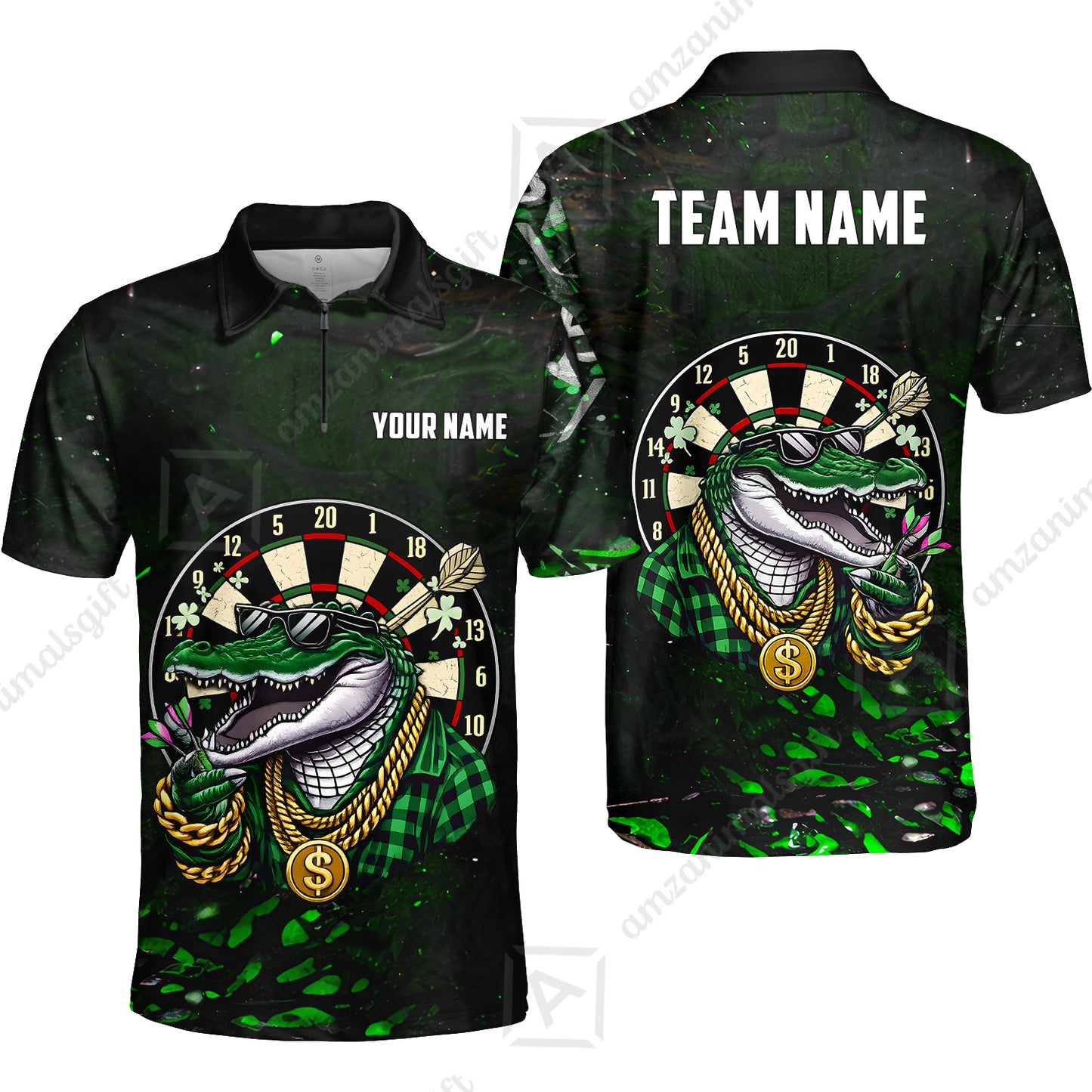 Custom Darts Team Jersey, Personalized Alligator Dart Jersey Shirt For Players With Name & Team Name