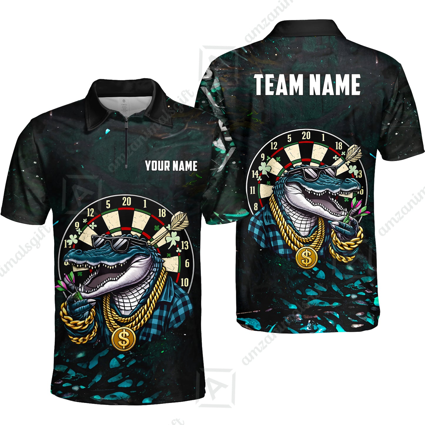Custom Darts Team Jersey, Personalized Alligator Dart Jersey Shirt For Players With Name & Team Name