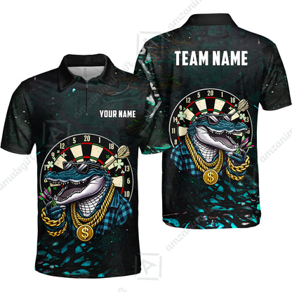 Custom Darts Team Jersey, Personalized Alligator Dart Jersey Shirt For Players With Name & Team Name
