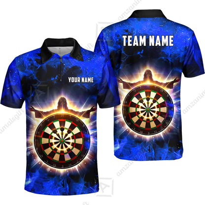 Custom Darts Team Jersey, Personalized Heavenly Strike Dart Polo Shirt For Players With Name & Team Name
