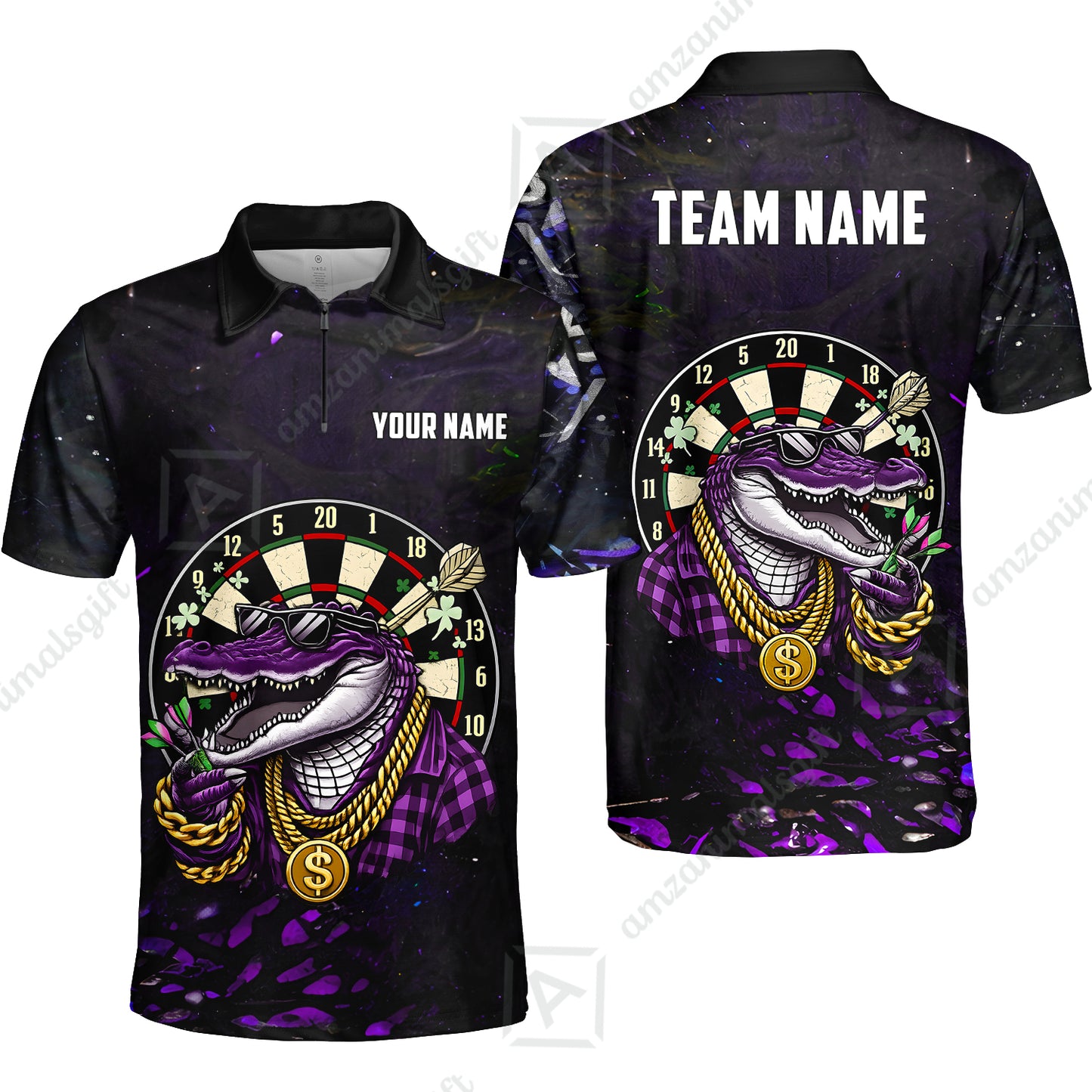 Custom Darts Team Jersey, Personalized Alligator Dart Jersey Shirt For Players With Name & Team Name