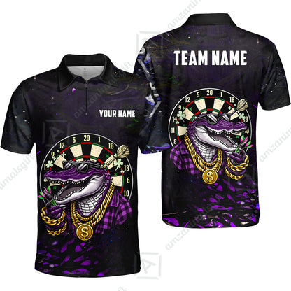 Custom Darts Team Jersey, Personalized Alligator Dart Jersey Shirt For Players With Name & Team Name