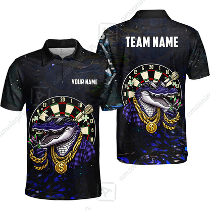 Custom Darts Team Jersey, Personalized Alligator Dart Jersey Shirt For Players With Name & Team Name