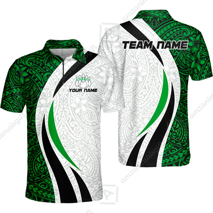 Quarter-Zip Polo||Green
